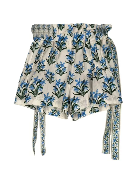 Pantaloni scurți Agua By Agua Bendita cu talie înaltă cu model floral cu imagine