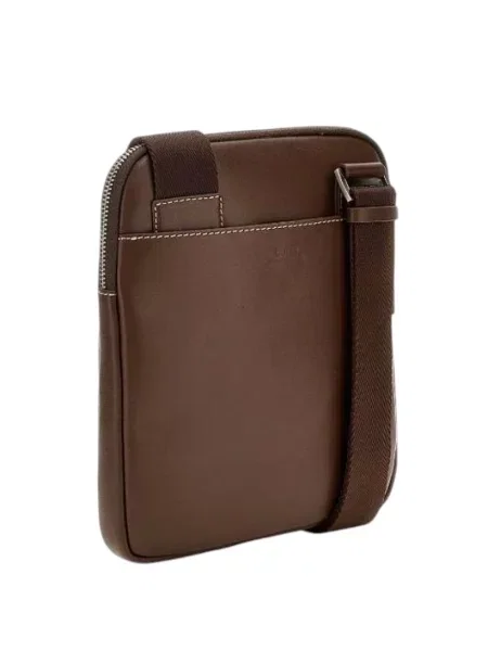Torba Guess skórzana brązowa