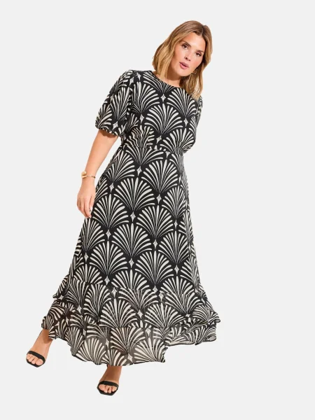Friends Like These Rochie negru alb