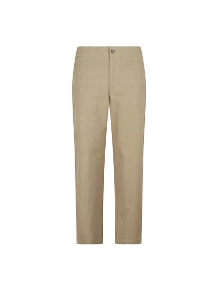 Spodnie Burberry w kratkę beżowe