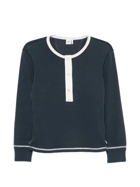 Lung top Chloé albastru