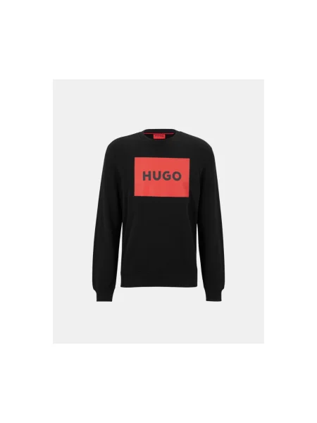 HUGO melegítőfelső nyomott mintás fekete
