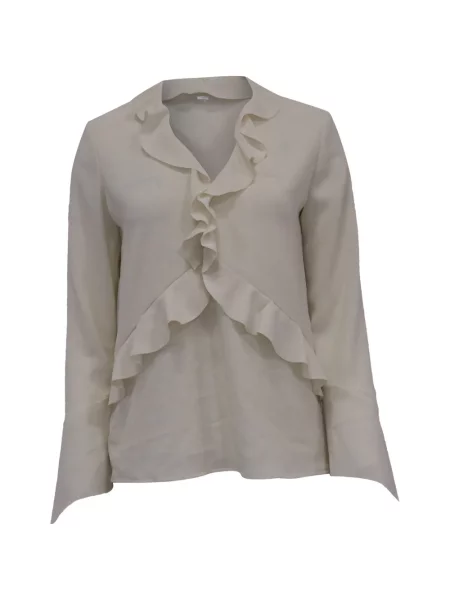 Top Iro cu decolteu în V cu volane