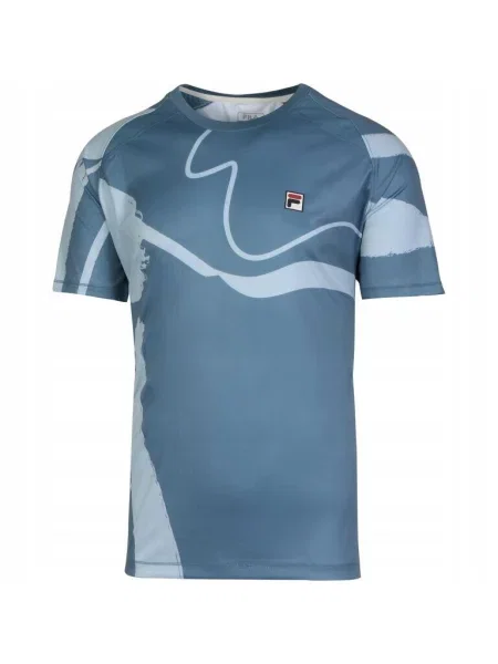 Koszulka tenisowa Fila T-shirt Cassian niebieska