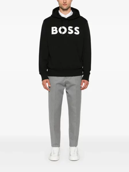 Hanorac cu glugă Boss cu imagine negru
