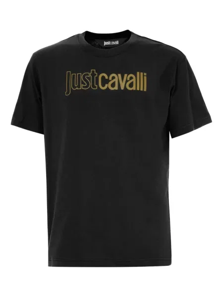 Tricou Just Cavalli cu imagine negru