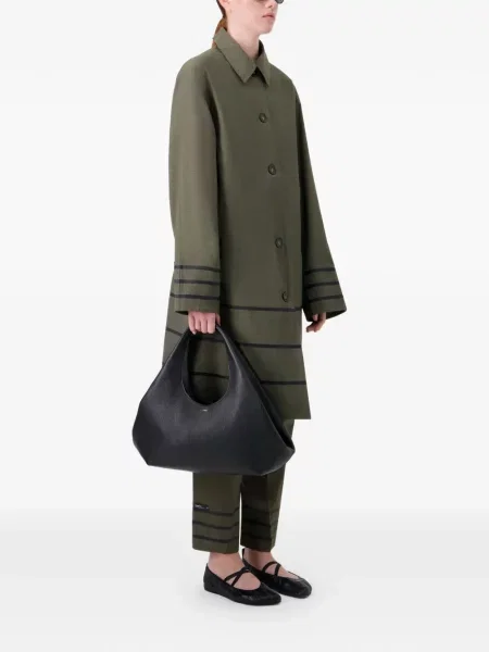 Palton Coperni cu dungi verde