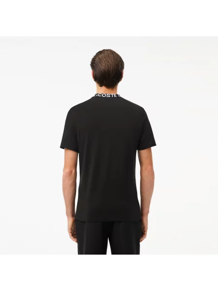Lacoste Koszulka Active O Regularnym Kroju Z Okrągłym Dekoltem czarny