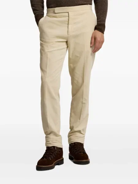 Žebrované kalhoty Ralph Lauren Purple Label fialové