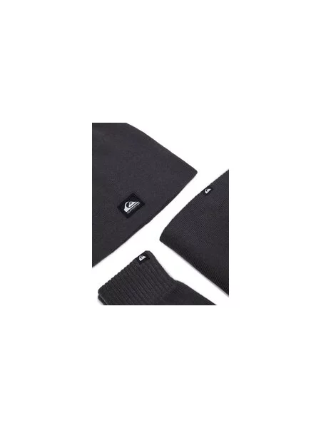 Quiksilver Sapka körsál és kesztyű szett Sötétszürke