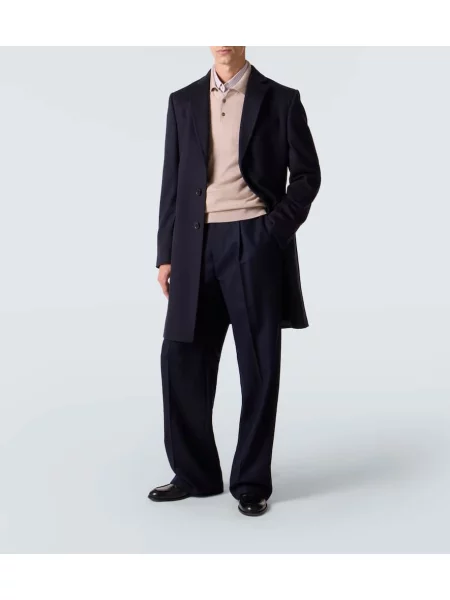 Palton Zegna de lână albastru