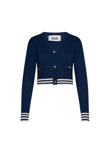 Krótki kardigan Silvian Heach niebieski