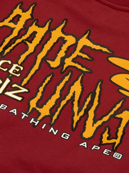 Hanorac crewneck Aape By A Bathing Ape roșu