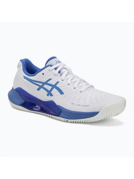 Încălțăminte de tenis pentru femei ASICS Gel-Challenger 14 Clay W white/blue coast alb