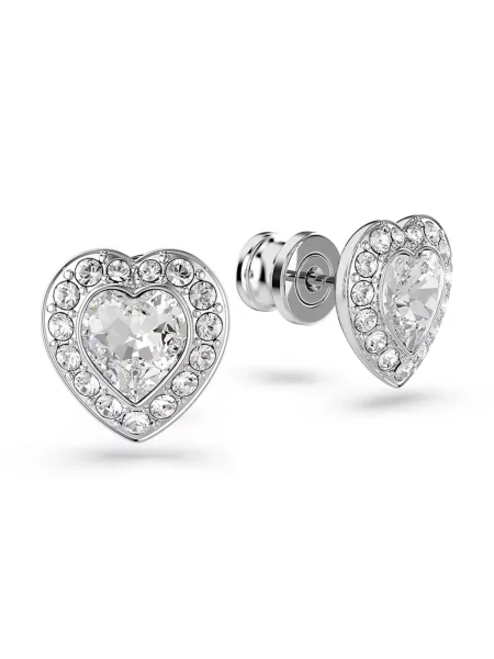 Swarovski Cercei / transparent argintiu