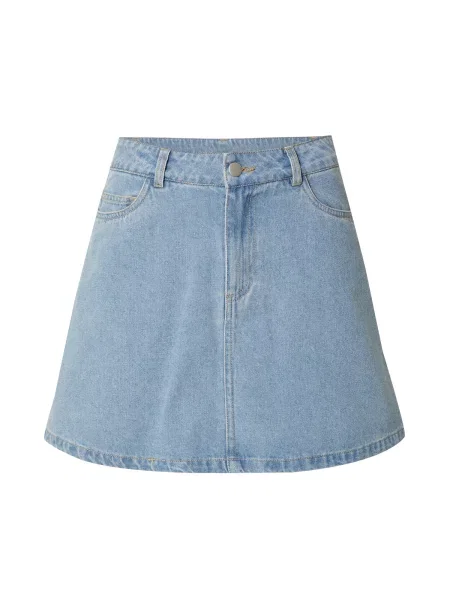 PIECES Fustă PCABBI denim albastru