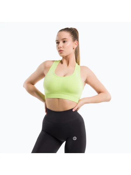 Olcsóbban. Gym Glamour Compress Apple fitnesz melltartó. Méret: XS zöld