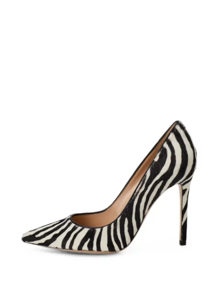 Pantofi cu toc Gianvito Rossi cu imagine cu model zebră alb