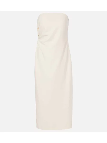 Rochie midi Vince până la genunchi de costum alb