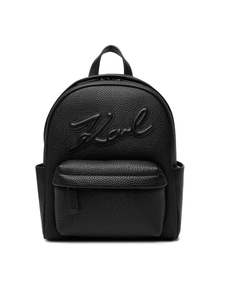 Раница Karl Lagerfeld K/SKUARE дамска малък с изчистен дизайн черно