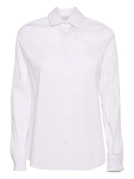 Długa kołnierzykowy koszula Mazzarelli biała