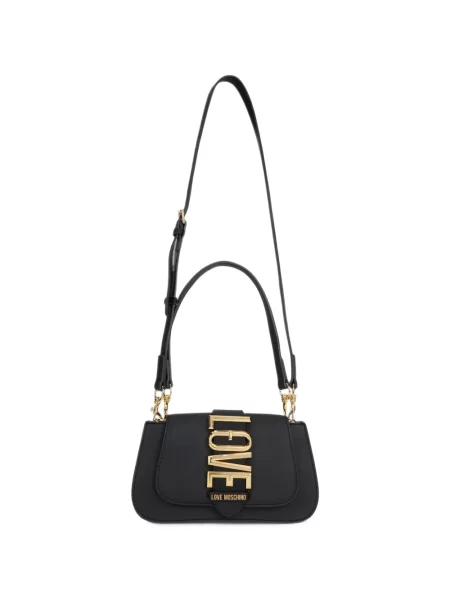 Geantă Love Moschino cu autograf negru