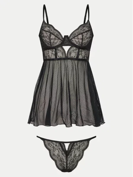 Spalna srajca Hunkemöller črna