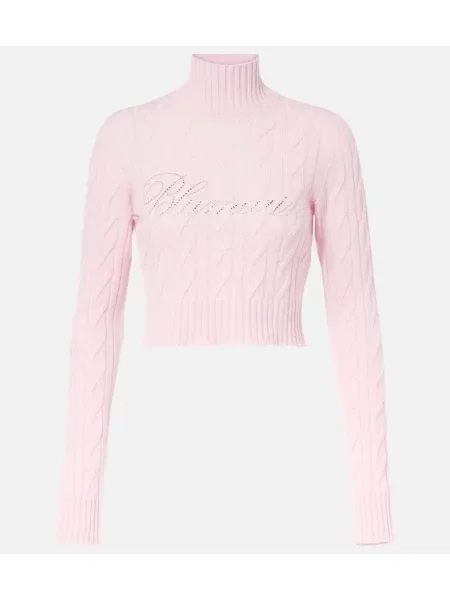 Cropp pulover Blumarine de lână roz