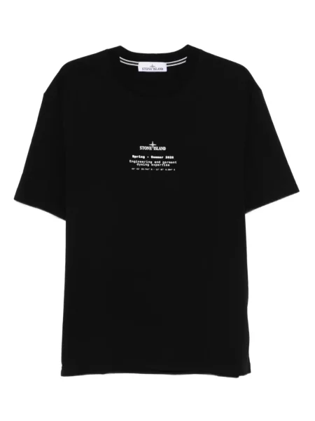 Tricou Stone Island cu imagine negru