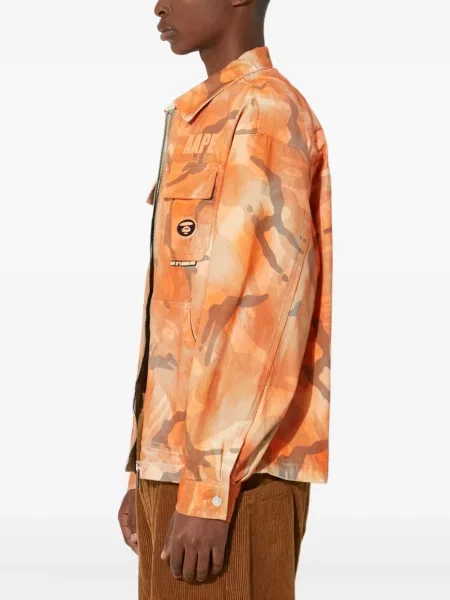 Cămașă Aape By A Bathing Ape portocaliu