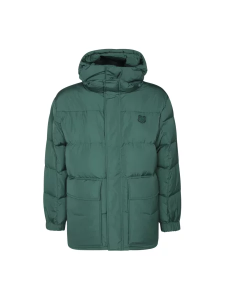 Kurtka Maison Kitsune z kapturem zielona
