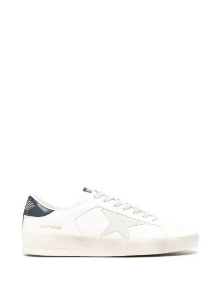 Sneakerși Golden Goose Stardan din piele de căprioară alb