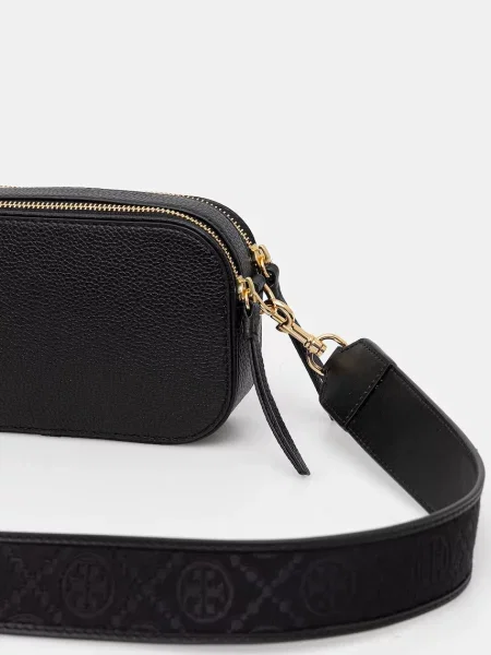 Кожаная сумка Tory Burch черная