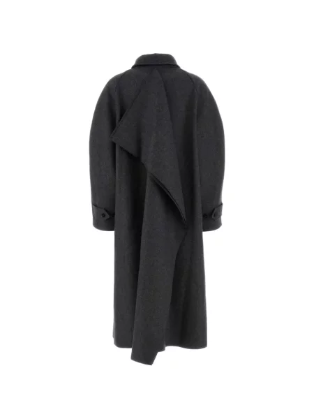 Palton Jil Sander de lână gri