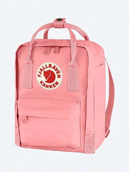 Fjallraven hátizsák Kanken Mini kis nyomott mintás rózsaszín