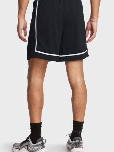 Короткие спортивные шорты Under Armour с сеткой черные
