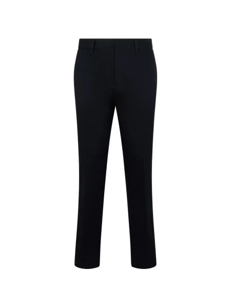 Pantaloni Emporio Armani conici albastru