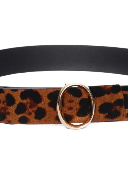 Curea Orciani cu imagine cu model leopard maro