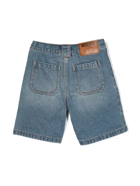 Szorty jeansowe dziecięce Moschino niebieskie