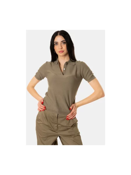 Koszulka polo Max Mara zielona