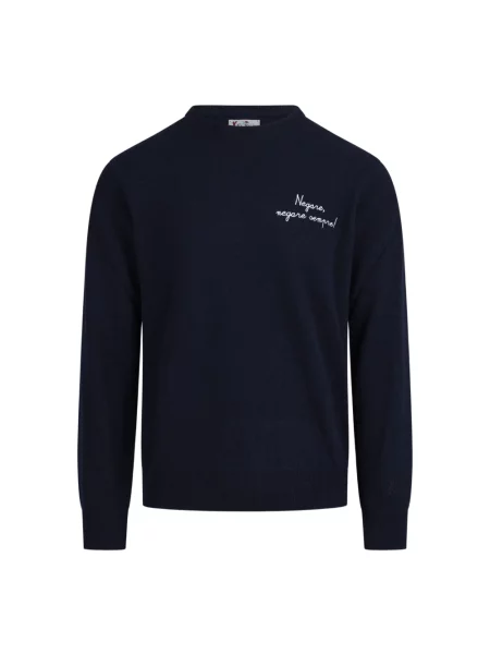 Sweter Mc2 Saint Barth niebieski