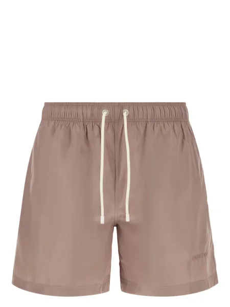 Slip de baie Palm Angels cu broderie roz