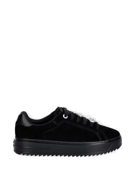 Sneakerși Guess cu platformă cu autograf negru