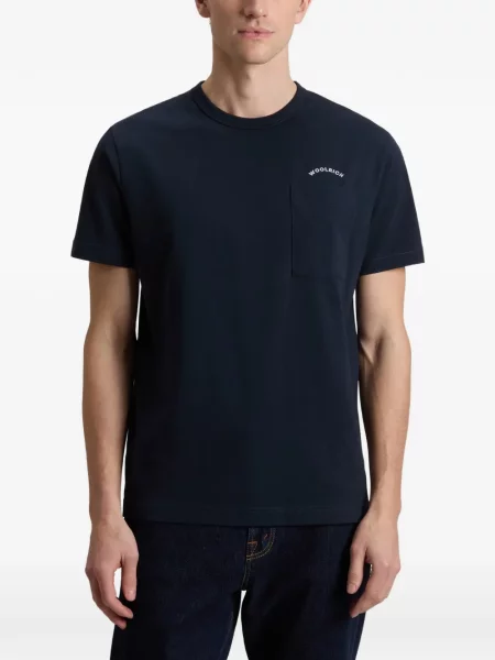 Tricou Woolrich cu autograf albastru