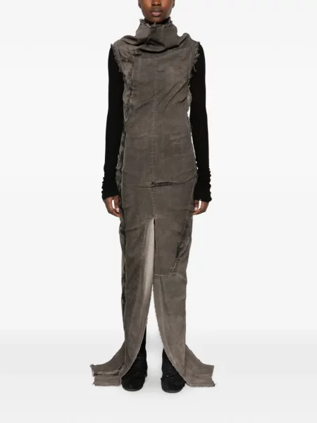 Rochie Rick Owens Drkshdw zdrențuiți gri