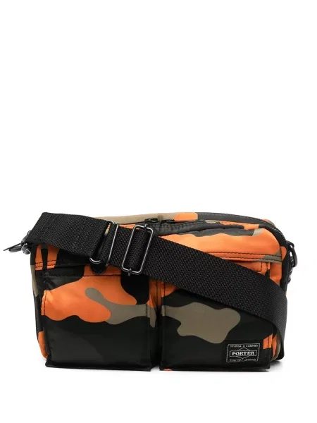 Geantă Porter-yoshida & Co. cu imagine cu model camuflaj portocaliu