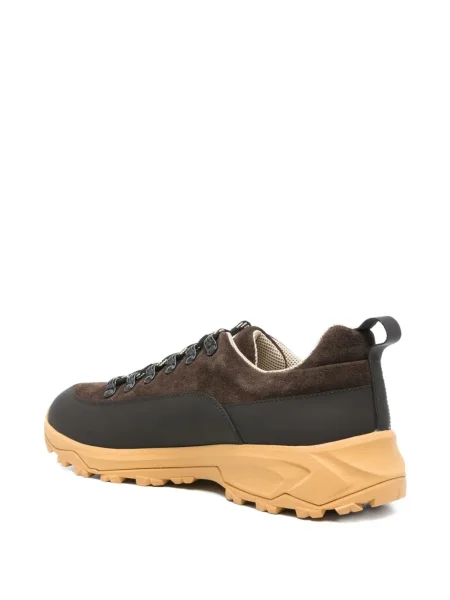 Sneakers Eleventy με κορδόνια σουέντ καφέ