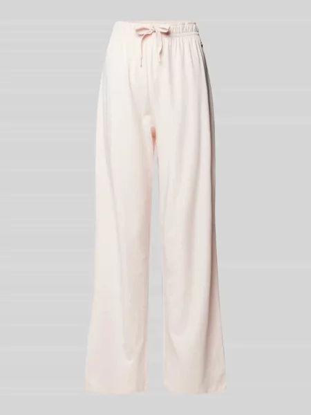 Spodnie dresowe z prostą nogawką i tunelem Boss różowe