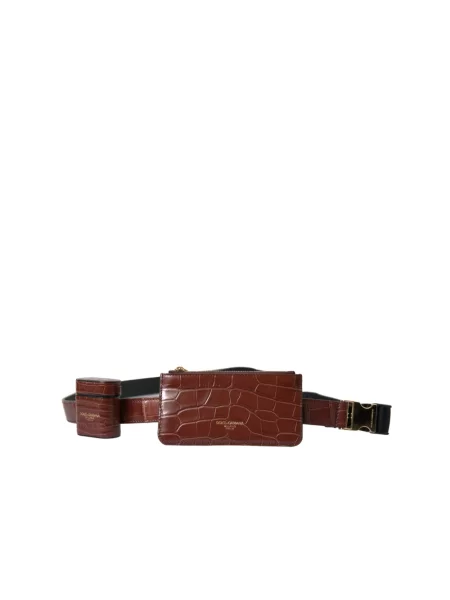 Portfel Dolce And Gabbana elegancki brązowy