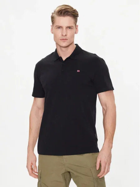 Napapijri Tricou polo Ealis negru